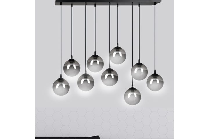 Cosmo 9 Riippuvalaisin Grafiitti - Scandinavian Choice - Olohuoneen valaisin - Riisipaperivalaisin - Lightbox - Verkkovalaisin - Kattovalaisin makuuhuone - Kaarivalaisin - Tiffanylamppu - Kattovalaisin
 - Riippuvalaisimet - Kattovalaisin keittiö - PH lamppu - Ikkunavalaisin riippuva