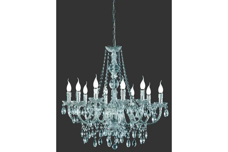 Kattokruunu Luster 10-Osainen Ø76 cm Kromi - TRIO - Valaistus - Sisävalaistus & lamput - Kattovalaisin