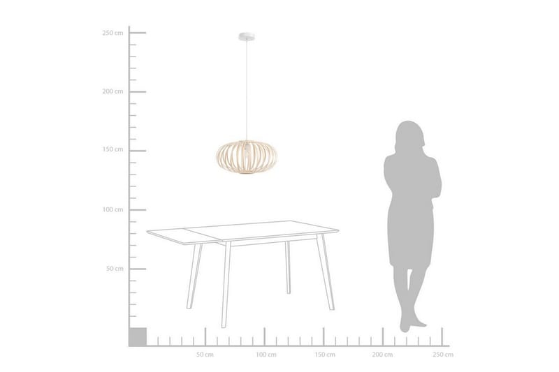Kattovalaisin Luneburg soikea - Bambu/Vaaleanruskea - Valaistus - Sisävalaistus & lamput - Kattovalaisin