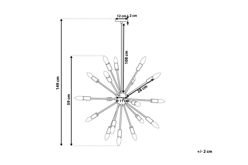 Kattovalaisin Maguse 59 cm - Kupari - Olohuoneen valaisin - Riisipaperivalaisin - Lightbox - Tiffanylamppu - Verkkovalaisin - Kattovalaisin makuuhuone - Kaarivalaisin - Kattovalaisin
 - Riippuvalaisimet - Kattovalaisin keittiö - PH lamppu - Ikkunavalaisin riippuva