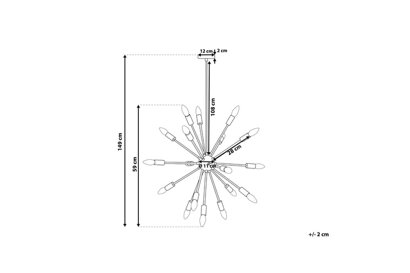 Kattovalaisin Maguse 59 cm - Kupari - Valaistus - Sisävalaistus & lamput - Kattovalaisin