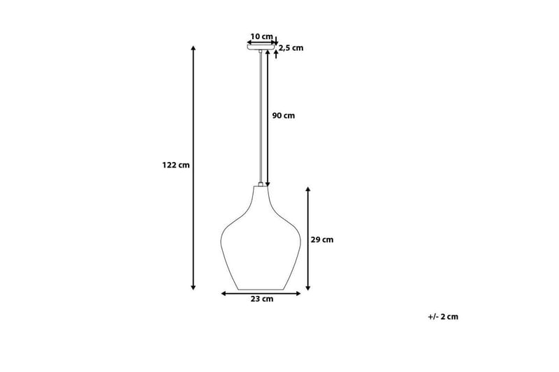 Kattovalaisin Sangone 23 cm - Hopea - Olohuoneen valaisin - Riisipaperivalaisin - Lightbox - Tiffanylamppu - Verkkovalaisin - Kattovalaisin makuuhuone - Kaarivalaisin - Kattovalaisin
 - Riippuvalaisimet - Kattovalaisin keittiö - PH lamppu - Ikkunavalaisin riippuva