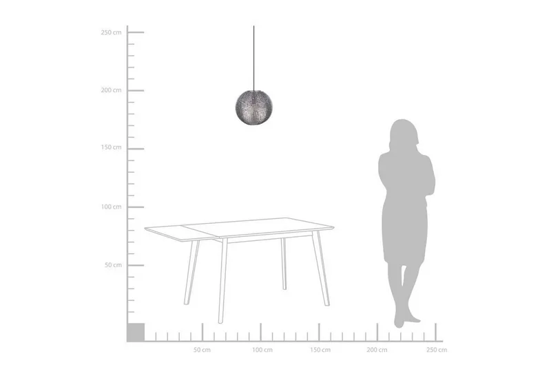 Kattovalaisin Seine 30 cm - Hopea - Valaistus - Sisävalaistus & lamput - Kattovalaisin
