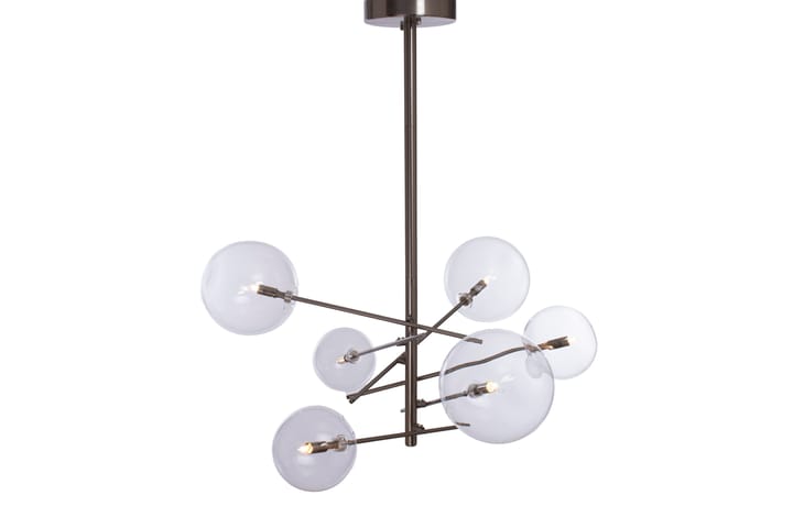 Kattovalaisin Sphere 6 lamppua Hopea - AG Home & Light - Olohuoneen valaisin - Riisipaperivalaisin - Lightbox - Tiffanylamppu - Verkkovalaisin - Kattovalaisin makuuhuone - Kaarivalaisin - Kattovalaisin
 - Riippuvalaisimet - Kattovalaisin keittiö - PH lamppu - Ikkunavalaisin riippuva