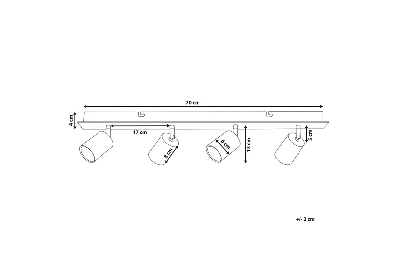 Kattovalaisin Zaweta - Kulta - Valaistus - Sisävalaistus & lamput - Kattovalaisin