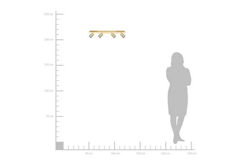 Kattovalaisin Zaweta - Kulta - Valaistus - Sisävalaistus & lamput - Kattovalaisin