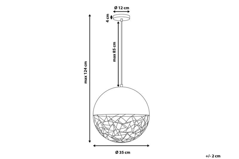 Kattovalaisin Padma 35 cm - Musta - Olohuoneen valaisin - Riisipaperivalaisin - Lightbox - Tiffanylamppu - Verkkovalaisin - Kattovalaisin makuuhuone - Kaarivalaisin - Kattovalaisin
 - Riippuvalaisimet - Kattovalaisin keittiö - PH lamppu - Ikkunavalaisin riippuva