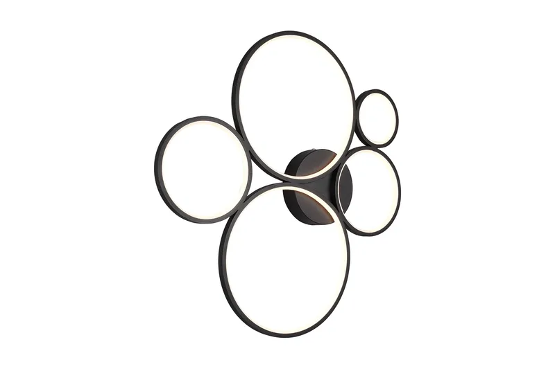 LED-Kattovalaisin Rondo Mattamusta - TRIO - Valaistus - Sisävalaistus & lamput - Kattovalaisin