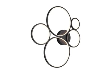 LED-Kattovalaisin Rondo Mattamusta - TRIO - Valaistus - Sisävalaistus & lamput - Kattovalaisin