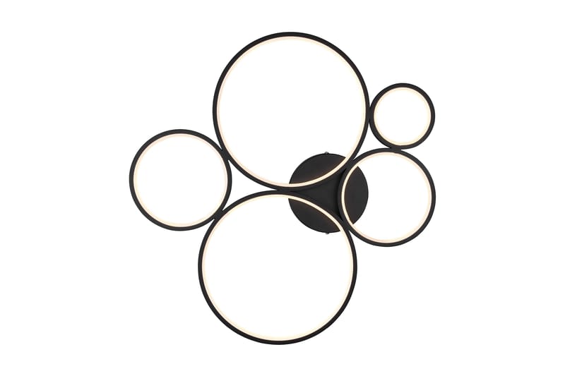 LED-Kattovalaisin Rondo Mattamusta - TRIO - Valaistus - Sisävalaistus & lamput - Kattovalaisin