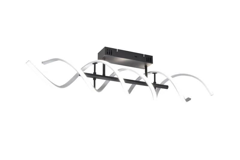 LED-Kattovalaisin Sequence Harjattu Alumiini/Mattamusta, Trio Lighting