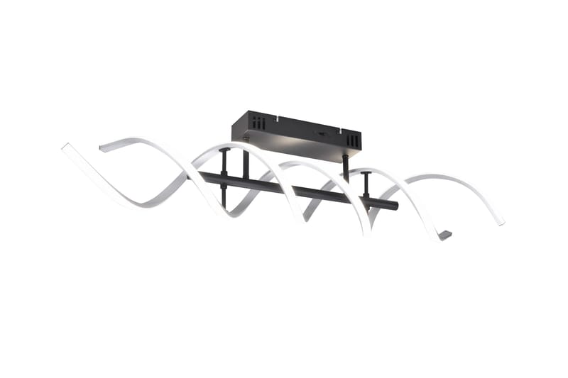 LED-Kattovalaisin Sequence Harjattu Alumiini/Mattamusta, Trio Lighting