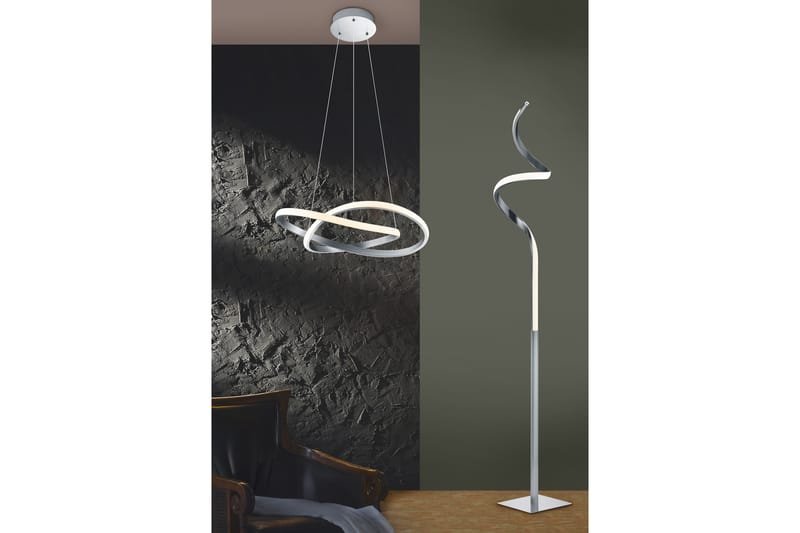 LED-Riippuvalaisin Course Ø60 cm Harjattu Teräs - TRIO - Valaistus - Sisävalaistus & lamput - Kattovalaisin