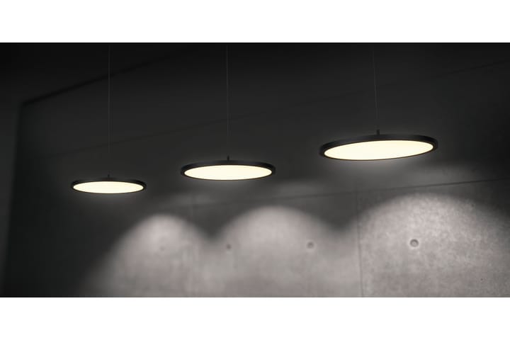 LED-Riippuvalaisin Tray 3-os Mattamusta - TRIO - Olohuoneen valaisin - Riisipaperivalaisin - Lightbox - Tiffanylamppu - Verkkovalaisin - Kattovalaisin makuuhuone - Kaarivalaisin - Kattovalaisin
 - Riippuvalaisimet - Kattovalaisin keittiö - PH lamppu - Ikkunavalaisin riippuva