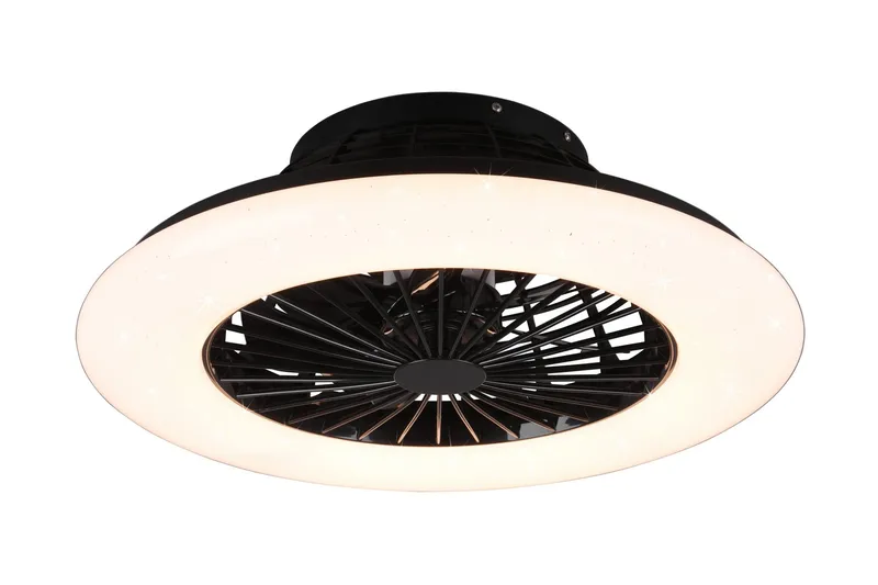 Led Tuuletinplafondi Stralsund Tähtitaivas Mattamusta - Trio - Valaistus - Sisävalaistus & lamput - Kattovalaisin