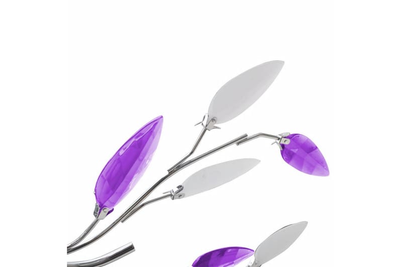 Purppura & Valkoinen Kattovalaisin Lehtiarmeilla 5 E14 Kanta - Monivärinen - Valaistus - Sisävalaistus & lamput - Kattovalaisin