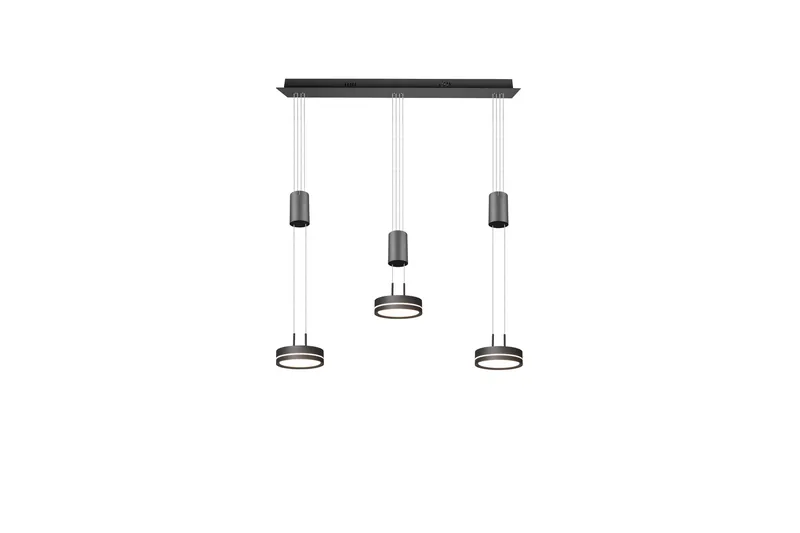 Riippuvalaisin Franklin 3-Os. LED Antrasiitti - TRIO - Valaistus - Sisävalaistus & lamput - Kattovalaisin