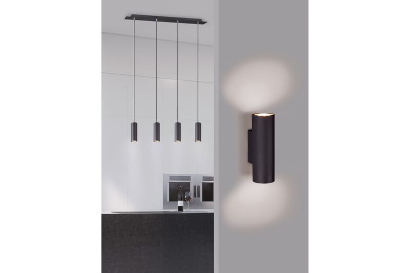 Riippuvalaisin Marley 4-Os. 4xgu10 Mattamusta - TRIO - Valaistus - Sisävalaistus & lamput - Kattovalaisin