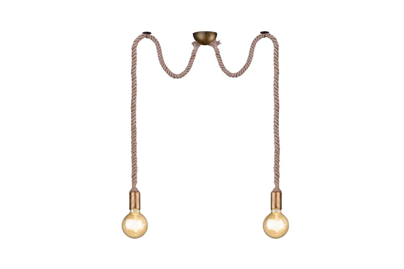 Riippuvalaisin Rope Ø12 cm Kaksiosainen - TRIO - Valaistus - Sisävalaistus & lamput - Kattovalaisin