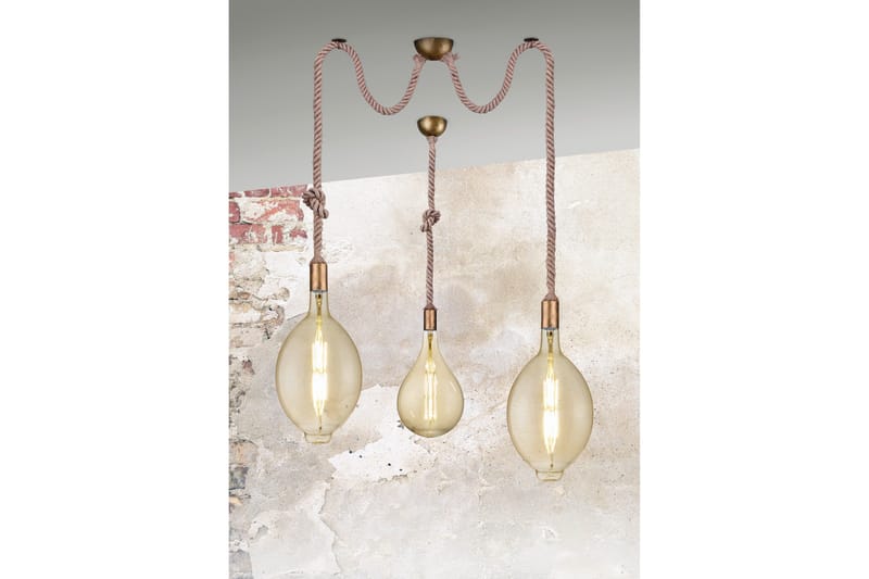 Riippuvalaisin Rope Ø12 cm Kaksiosainen - TRIO - Valaistus - Sisävalaistus & lamput - Kattovalaisin