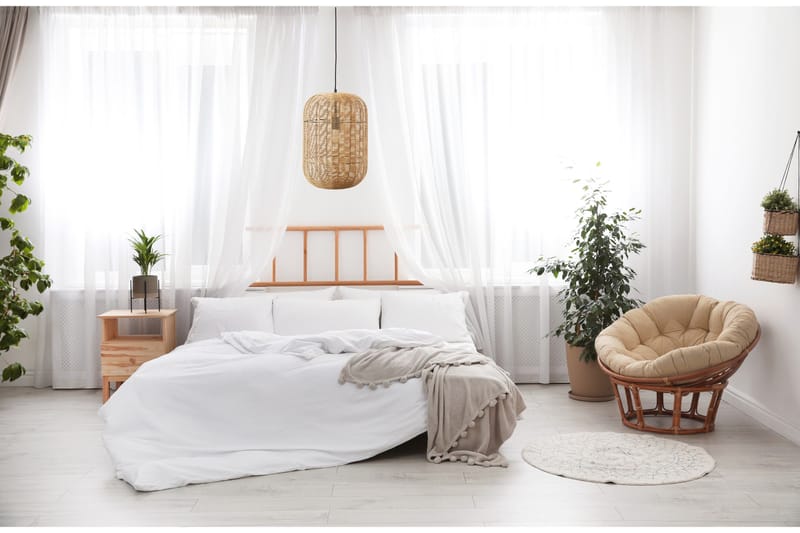 Riippuvalaisin Runa E27 25 cm Mattamusta/Rottinki - TRIO - Valaistus - Sisävalaistus & lamput - Kattovalaisin