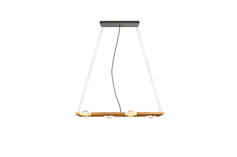 Riippuvalaisin Tailor 115 cm 4xE27 Puu - TRIO - Valaistus - Sisävalaistus & lamput - Kattovalaisin