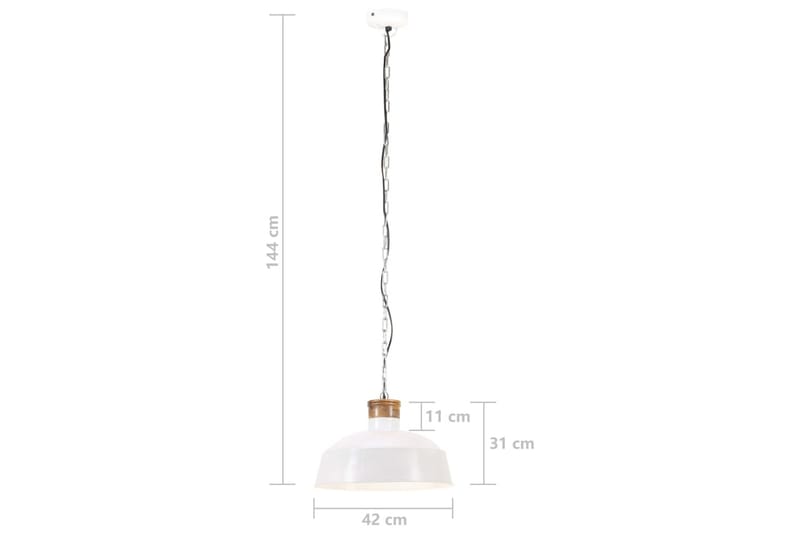 Riippuvalaisin Teollisuustyylinen 42 cm E27 - Valkoinen - Olohuoneen valaisin - Riisipaperivalaisin - Lightbox - Tiffanylamppu - Verkkovalaisin - Kattovalaisin makuuhuone - Kaarivalaisin - Kattovalaisin
 - Riippuvalaisimet - Kattovalaisin keittiö - PH lamppu - Ikkunavalaisin riippuva