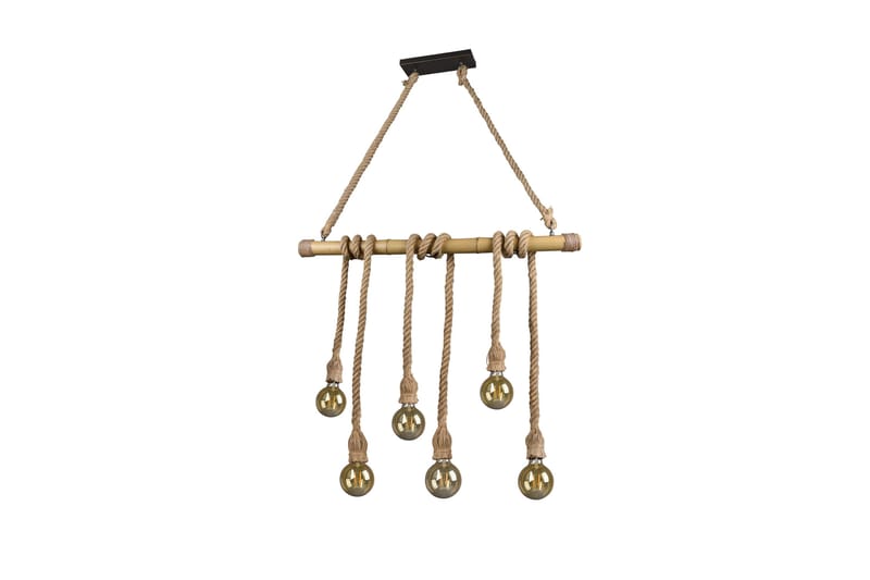 Riippuvalaisin Wilma 6xE27 Bambu/Sisal - TRIO - Valaistus - Sisävalaistus & lamput - Kattovalaisin