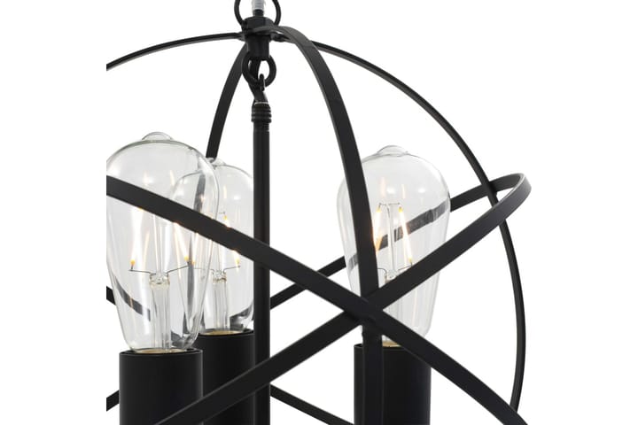 Roikkuva lamppu musta pallo 3 x E27 Bulbs - Musta - Olohuoneen valaisin - Riisipaperivalaisin - Lightbox - Tiffanylamppu - Verkkovalaisin - Kattovalaisin makuuhuone - Kaarivalaisin - Kattovalaisin
 - Riippuvalaisimet - Kattovalaisin keittiö - PH lamppu - Ikkunavalaisin riippuva