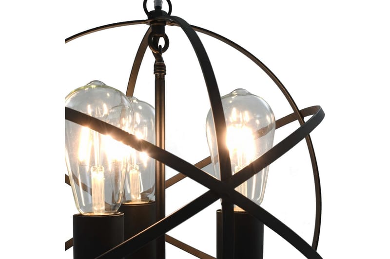 Roikkuva lamppu musta pallo 3 x E27 Bulbs - Musta - Valaistus - Sisävalaistus & lamput - Kattovalaisin