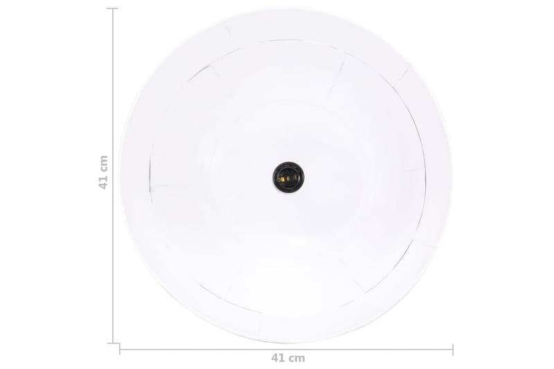 Teollistyylinen riippuvalaisin 25 W valkoinen 41 cm E27 - Valkoinen - Valaistus - Sisävalaistus & lamput - Kattovalaisin