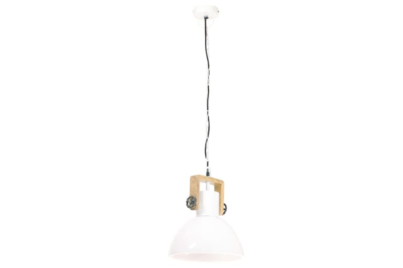 Teollistyylinen riippuvalaisin 25 W valkoinen pyöreä 30cm - Valkoinen - Valaistus - Sisävalaistus & lamput - Kattovalaisin