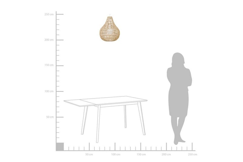 Kattovalaisin Molopo 40 cm - Beige - Valaistus - Sisävalaistus & lamput - Keittiövalaisin - Kattovalaisin keittiö