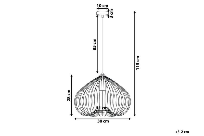 Kattovalaisin Tordino 38 cm - Musta - Olohuoneen valaisin - Riisipaperivalaisin - Lightbox - Tiffanylamppu - Verkkovalaisin - Kattovalaisin makuuhuone - Kaarivalaisin - Kattovalaisin
 - Riippuvalaisimet - Kattovalaisin keittiö - PH lamppu - Ikkunavalaisin riippuva