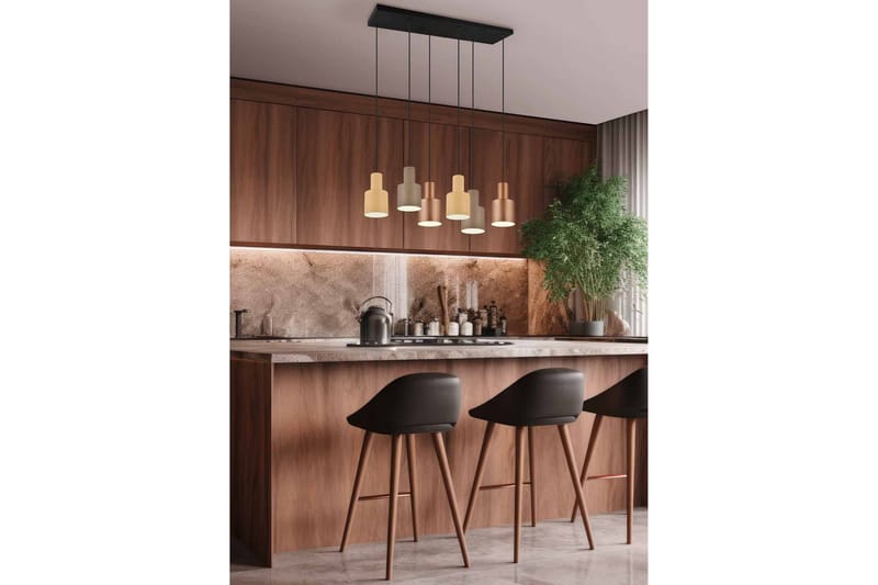 Riippuvalaisin Agudo 6-os E27 Moniväri - TRIO - Valaistus - Sisävalaistus & lamput - Keittiövalaisin - Kattovalaisin keittiö