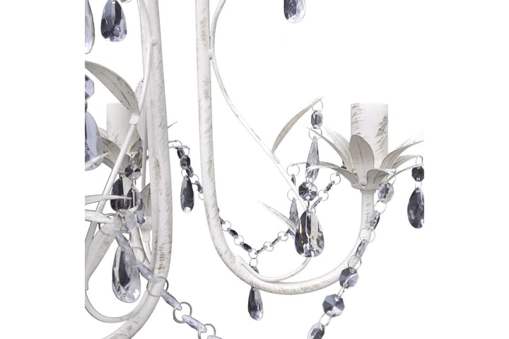 Kattokruunut kristallihelmillä 4 kpl elegantti valkoinen - Valkoinen - Kattovalaisin
 - Lightbox - PH lamppu - Kristallikruunut & kattokruunut - Verkkovalaisin - Kaarivalaisin - Olohuoneen valaisin - Tiffanylamppu - Riisipaperivalaisin