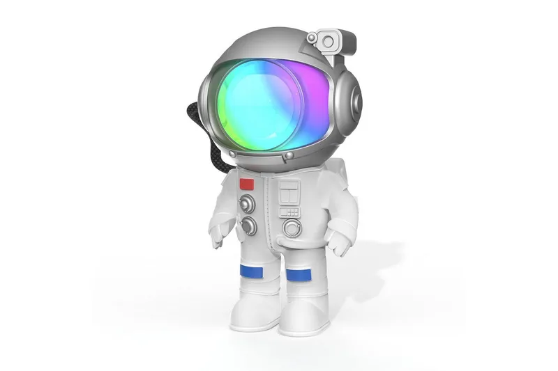 Lastenlamppu Mobility On Board Mini Stellar Light Space Austonaut, Valkoinen