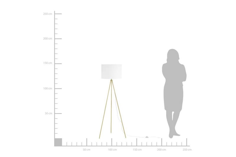 Lattiavalaisin Vistula 148 cm - Valaistus - Sisävalaistus & lamput - Lattiavalaisin - 5-vartinen lattiavalaisin