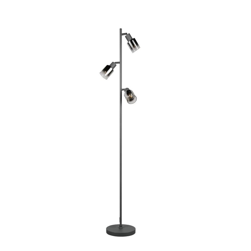 Golvlampa TRIO Cadiz Trio Lighting Black, Chrome - Valaistus - Sisävalaistus & lamput - Lattiavalaisin - 5-vartinen lattiavalaisin