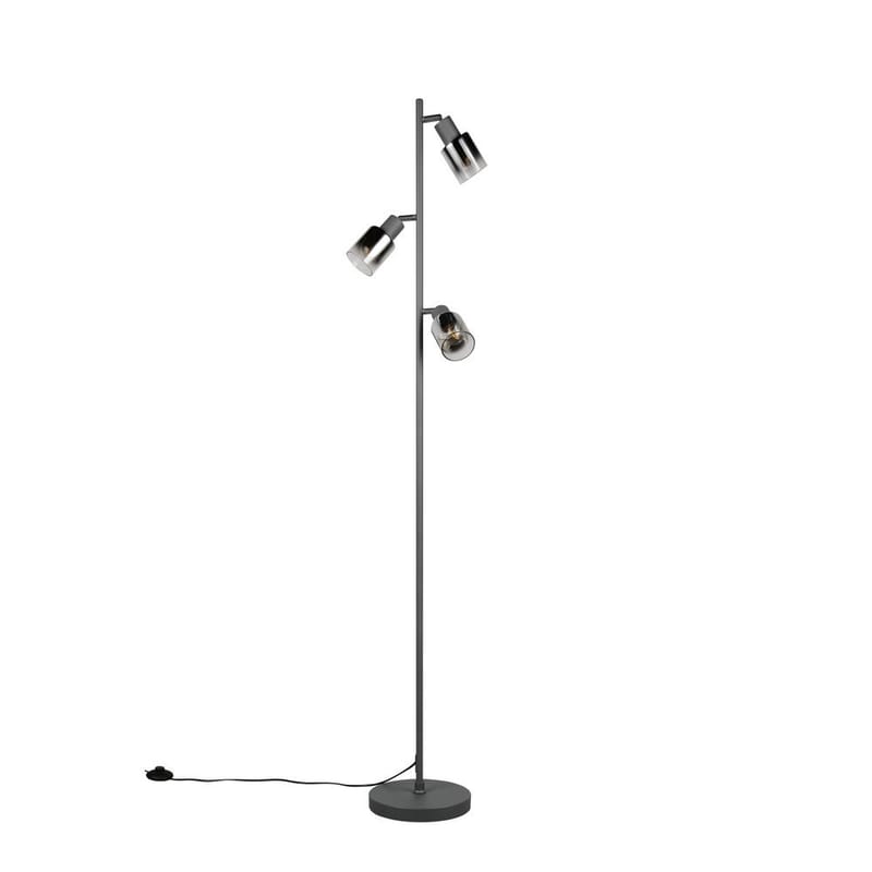 Golvlampa TRIO Cadiz Trio Lighting Black, Chrome - Valaistus - Sisävalaistus & lamput - Lattiavalaisin - 5-vartinen lattiavalaisin