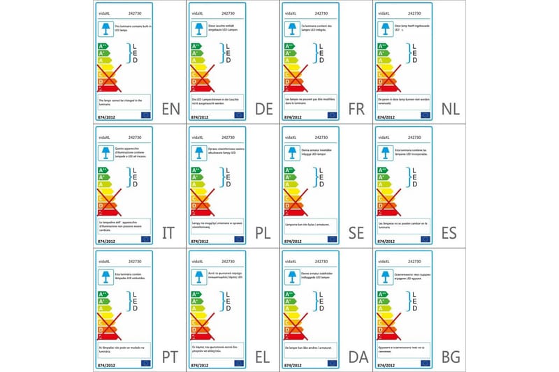 Himmennettävä LED Lattialamppu 23 W - Hopea - Valaistus - Sisävalaistus & lamput - Lattiavalaisin - 2-vartinen lattiavalaisin