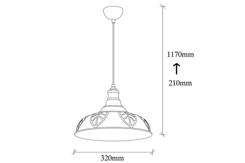 Kattovalaisin Rathour Grit Kupari - Kupari - Valaistus - Sisävalaistus & lamput - Erikoisvalaisin - PH lamppu