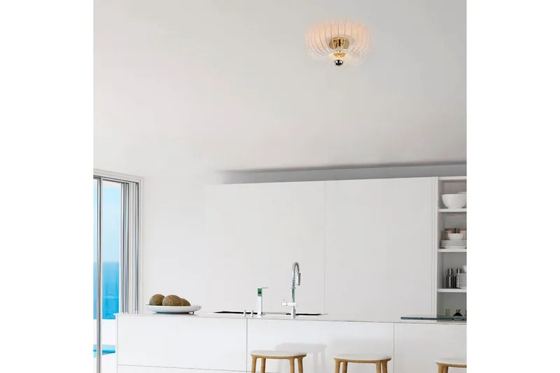 Kattovalaisin Subbersta Valkoinen Halkaisija: 36 cm - Halkaisija: 36 cm - Valaistus - Sisävalaistus & lamput - Lattiavalaisin - 3-vartinen lattiavalaisin