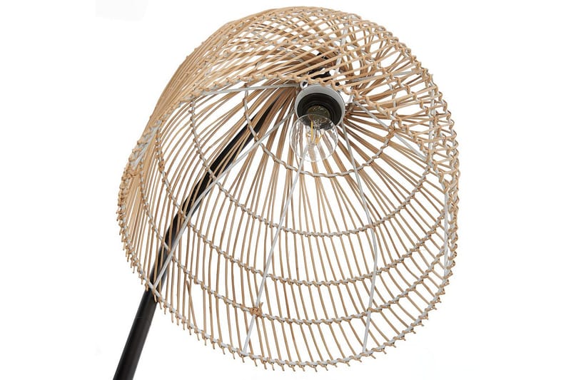 Lakskol Lattiavalaisin 165 cm - Musta/Luonnonväri - Valaistus - Sisävalaistus & lamput - Lattiavalaisin - 3-vartinen lattiavalaisin