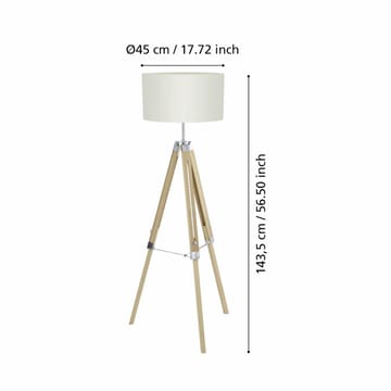 Lattiala Lantada - Luonnollinen Beige - Valaistus - Sisävalaistus & lamput - Lattiavalaisin - 5-vartinen lattiavalaisin