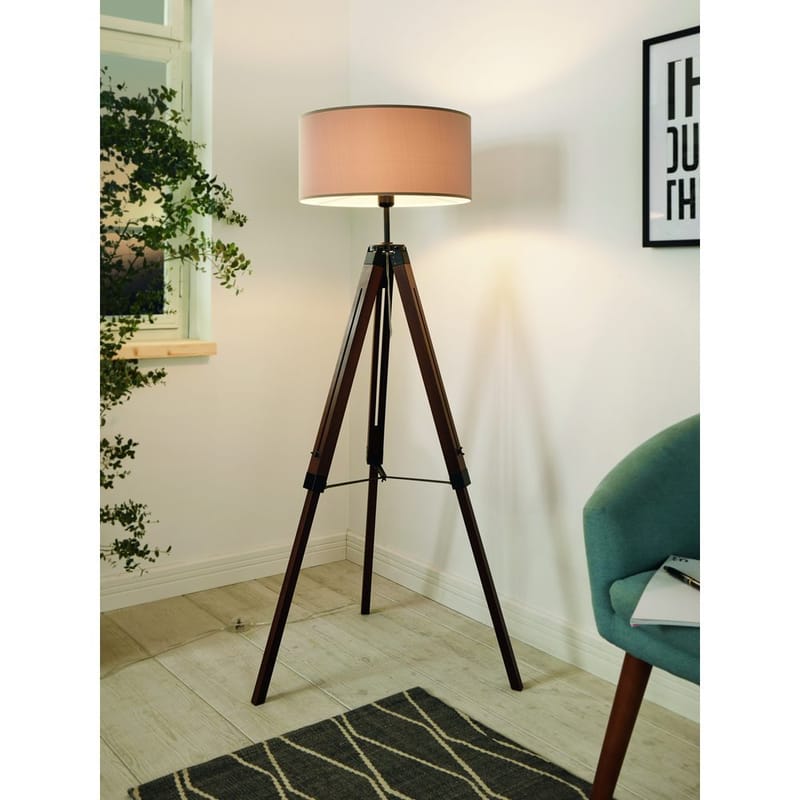 Lattiala Lantada - Pähkinä Taupe - Valaistus - Sisävalaistus & lamput - Lattiavalaisin - 3-vartinen lattiavalaisin