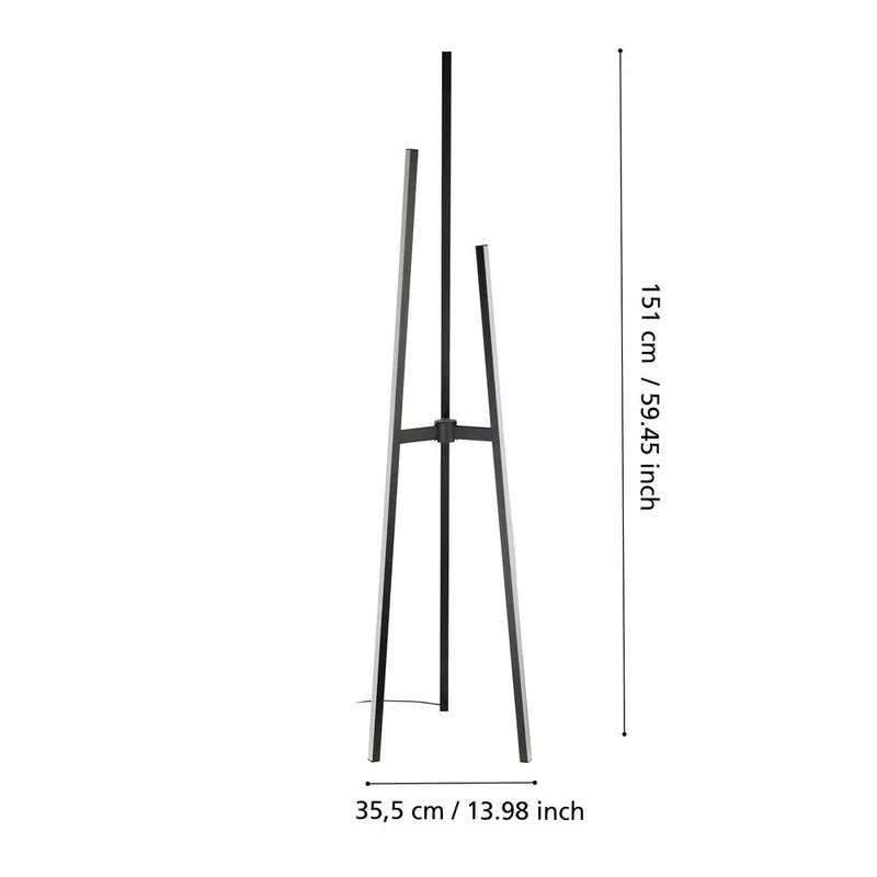 Lattiala Mongolana - 35,5 cm - Valaistus - Sisävalaistus & lamput - Lattiavalaisin - 3-vartinen lattiavalaisin