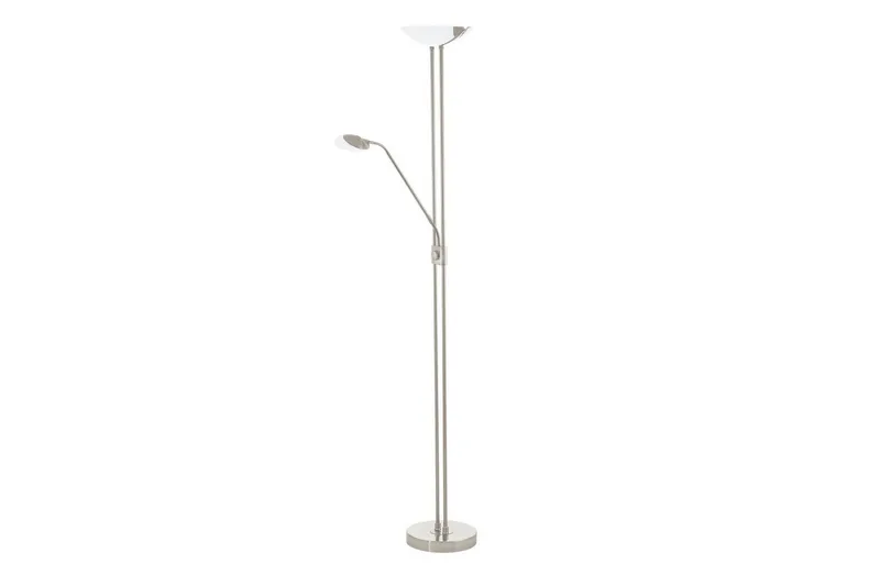 Lattialamppu Eglo Baya Led Nickel-Matt Valkoinen, Hienostunut - Valkoinen/Harmaa - Valaistus - Sisävalaistus & lamput - Lattiavalaisin - 3-vartinen lattiavalaisin