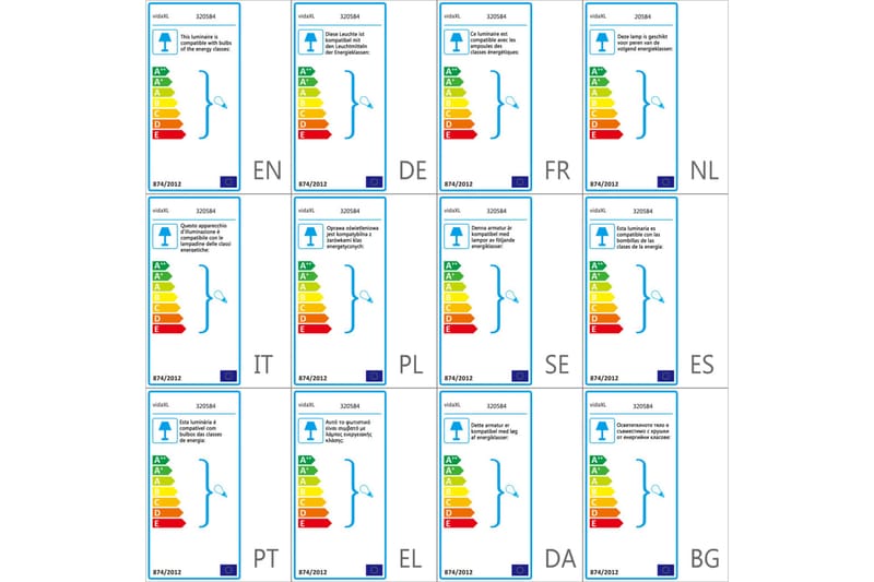 Lattiavalaisin 2 lampunvarjostimella messinki E27 valurauta - Kulta - Olohuoneen valaisin - Kaarivalaisin - Tiffanylamppu - Verkkovalaisin - 2-vartinen lattiavalaisin - Lattiavalaisin - PH lamppu - Riisipaperivalaisin - 5-vartinen lattiavalaisin - Lightbox - Uplight lattiavalaisin - 3-vartinen lattiavalaisin