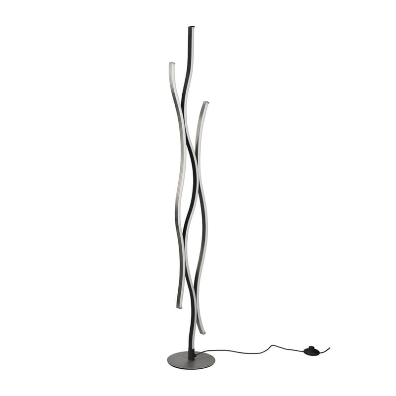 Lattiavalaisin Blaze - Harjattu alumiini - Valaistus - Sisävalaistus & lamput - Lattiavalaisin - 3-vartinen lattiavalaisin